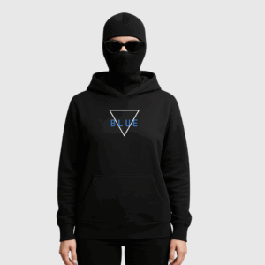 Czarna Bluza "Blue State"